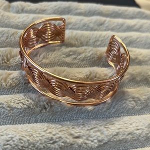 Rose gold cuff bracelet